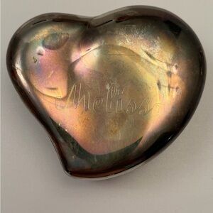 Melissa Iridescent Heart Trinket Box
